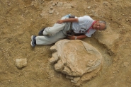Pegada gigante de dinossauro  encontrada na Monglia