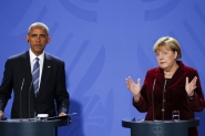 Obama e Merkel destacam conversas sobre livre comrcio