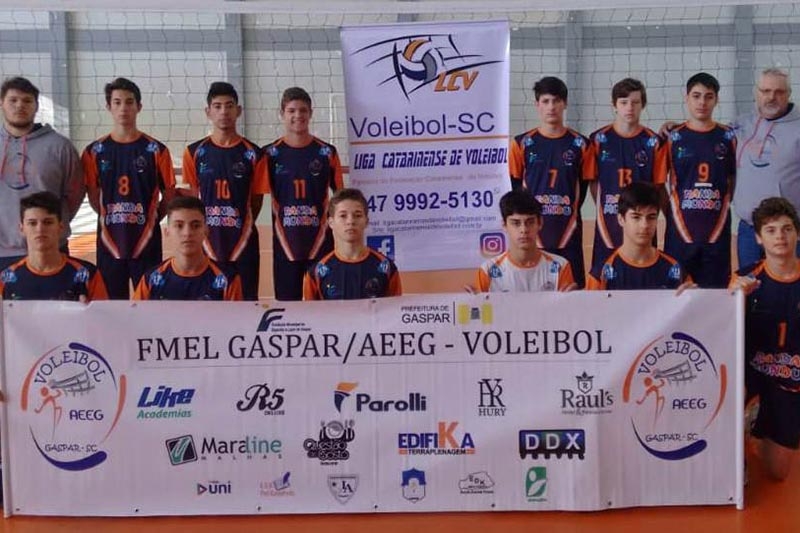 Gaspar se destaca na Liga Catarinense de Voleibol