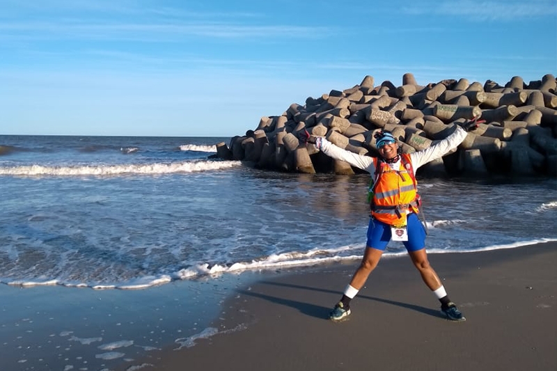 Gasparense  campe da maior ultra maratona de praia do mundo