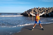 Gasparense  campe da maior ultra maratona de praia do mundo