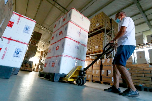 SC comea a distribuir 71 mil doses de CoronaVac para centrais regionais