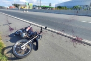 Motociclista morre aps ser atingido por linha de pipa com cerol na BR-470, em Navegantes