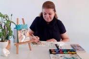 Artista plstica  referncia no trabalho cultural de Gaspar