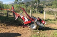Homem fica gravemente ferido aps sofrer acidente com tobata em Indaial