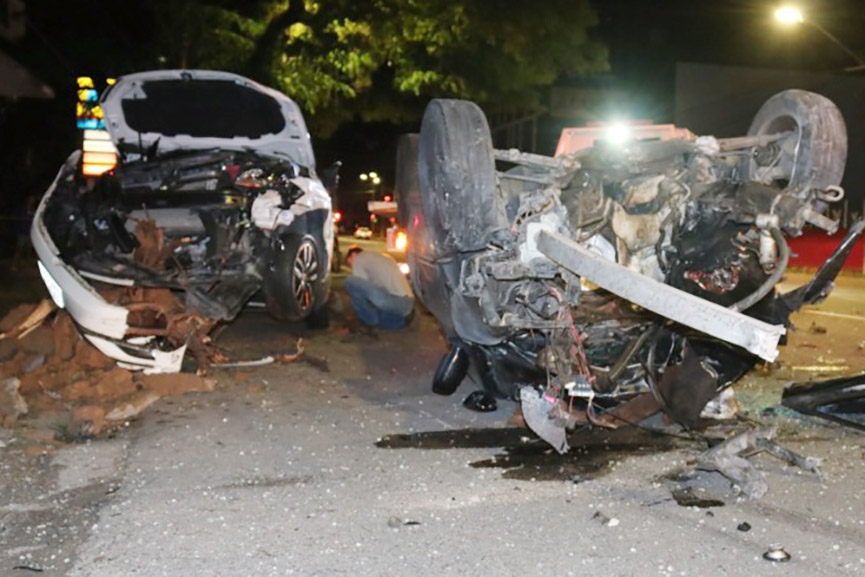Acidente no Centro de Blumenau deixa um morto