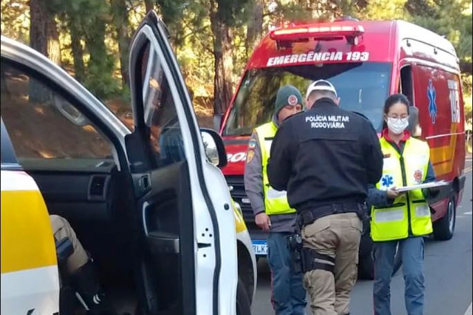 Idosa morre atropelada e motorista foge sem prestar socorro na serra catarinense