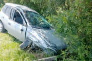 Motorista foge e deixa famlia no carro aps se envolver em acidente na Serra de SC