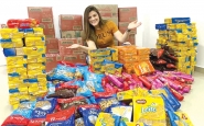 Continua campanha que arrecada leite e bolacha para crianas de Gaspar