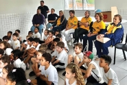 Lions e Secretaria de Sade de Gaspar se unem e levam projeto  Escola Norma Mnica