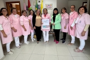TV Gaspar e Litoral Eventos entregam doao de R$12 mil para a Rede Feminina de Gaspar