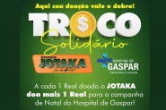 Jotaka Supermercados lana 'Troco Solidrio' para comprar lembranas de Natal para colaboradores do Hospital de Gaspar
