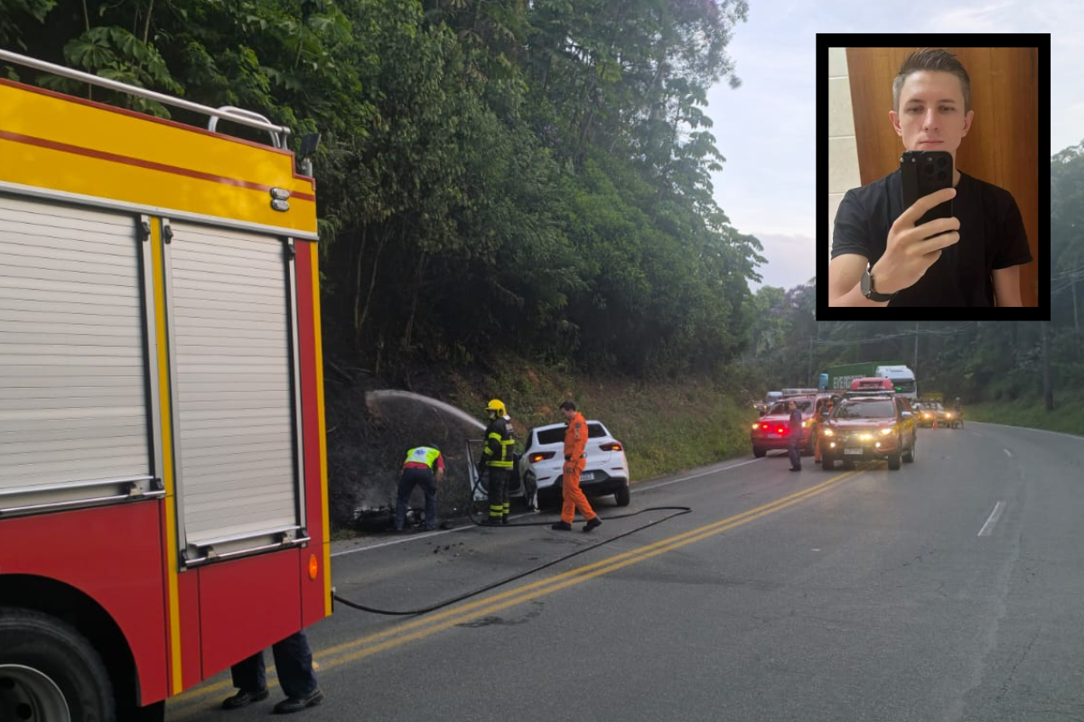 Jovem de 26 anos morre em coliso entre carro e moto em Blumenau
