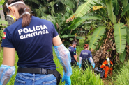 Corpo em avanado estado de decomposio  encontrado na BR-470, em Gaspar