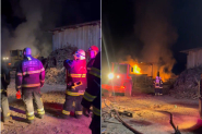 Serralheria  destruda por incndio em Ilhota