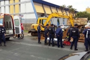 Operrio soterrado em obra em avenida de Itaja  retirado com vida
