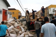 Carreta  apreendida com toneladas de maconha em Florianpolis