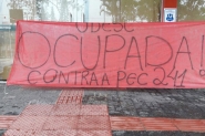 Udesc continua ocupada aps Justia determinar sada de estudantes