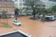 Chuva causa alagamentos e desmoronamentos em Brusque