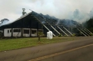 Incndio destri Museu da Paz no Oeste catarinense