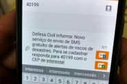 10 mil moradores j se cadastraram para receber alertas da Defesa Civil
