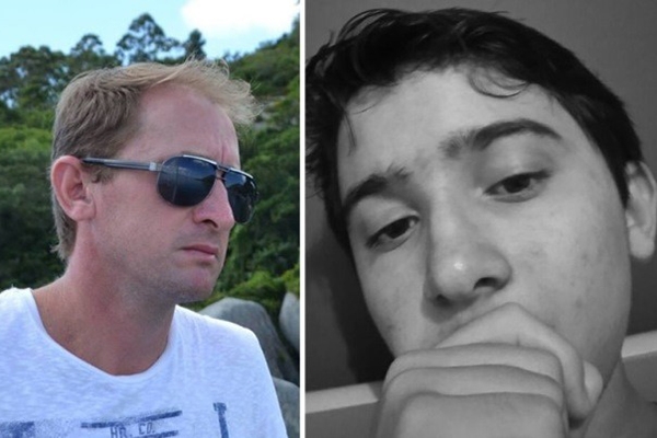 Pai e filho morrem afogados ap�s entrarem no mar em Bombinhas