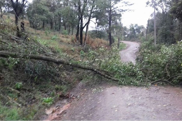 Chuva causa estragos no Oeste de SC