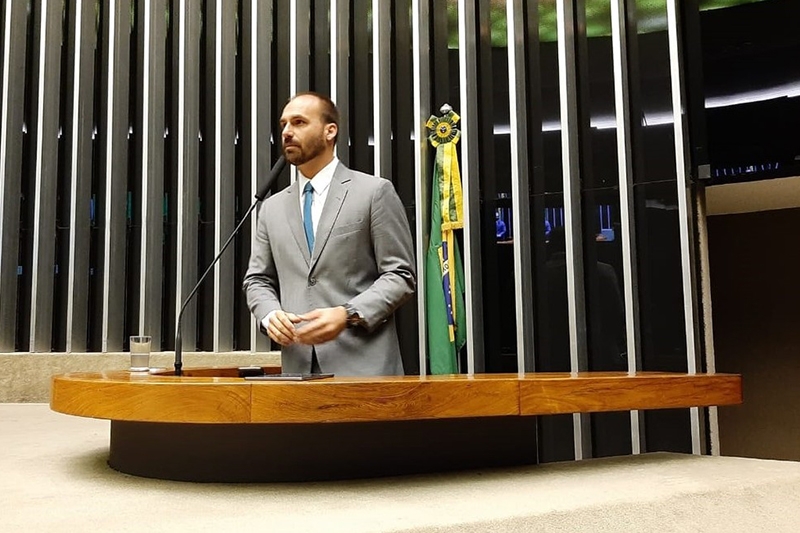 Eduardo Bolsonaro  o novo lder do PSL na Cmara
