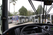 Tera de greve no transporte coletivo e liberao dos corredores de nibus em Blumenau