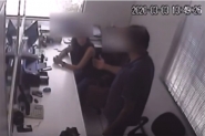 Vdeo mostra homem agredindo ex-mulher em Blumenau