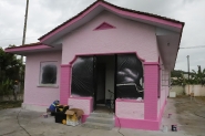 Espao da Mulher ganha casa cor de rosa