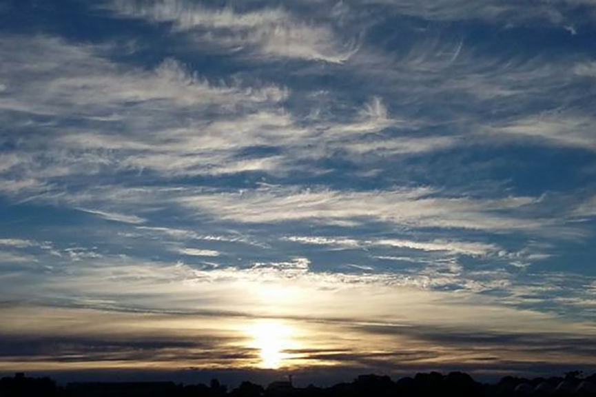 Tera-feira de amanhecer gelado em Santa Catarina