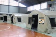 Ginsio Joo dos Santos  preparado para ser centro de triagem do coronavrus