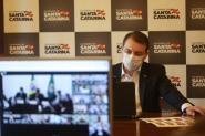 Governador de SC conversa com Bolsonaro sobre auxlio ao estado e municpios