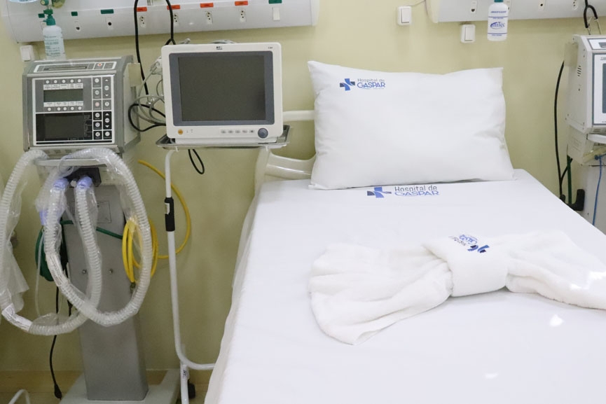 Homem de 61 anos  o primeiro paciente internado na UTI do Hospital de Gaspar