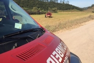 Moto colide contra muro no Brao do Ba, em Ilhota