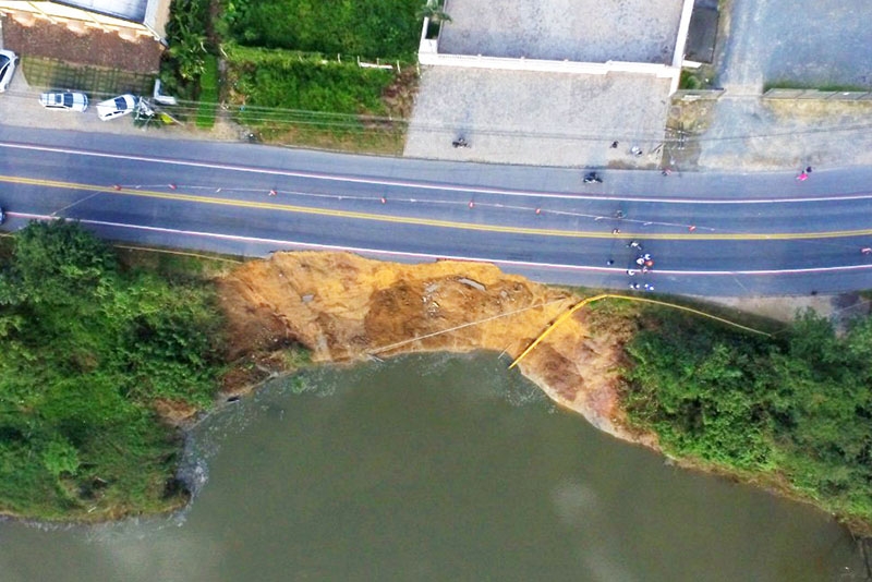 Após deslizamento, prefeitura de Gaspar lança edital para obras de recuperação da Nereu Ramos