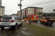 Homem  assassinado com tiro na cabea no bairro Coloninha, em Gaspar