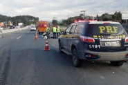 Homem de 43 anos morre atropelado por caminho na BR-470, em Gaspar
