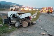Coliso entre dois carros deixa homem ferido na BR-470, em Gaspar