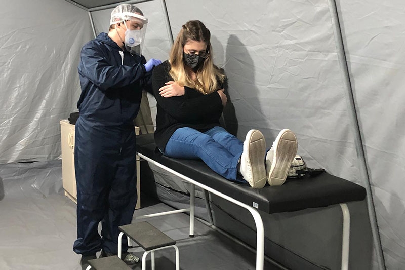 Pacientes com sequelas do coronavrus recebem acompanhamento em Gaspar