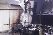 Fritadeira pega fogo em lanchonete localizada no bairro Figueira, em Gaspar