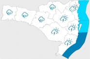 Defesa Civil alerta para possveis temporais em SC