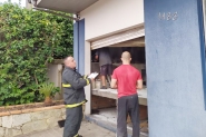 Princípio de incêndio atinge empresa de máquina de costuras em Gaspar