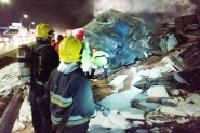 Engavetamento de caminhes mata homem carbonizado na BR-101, em Itaja