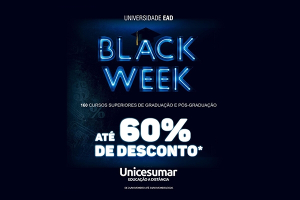 Black week da graduao oferece cursos superiores com 60% de desconto nas mensalidades