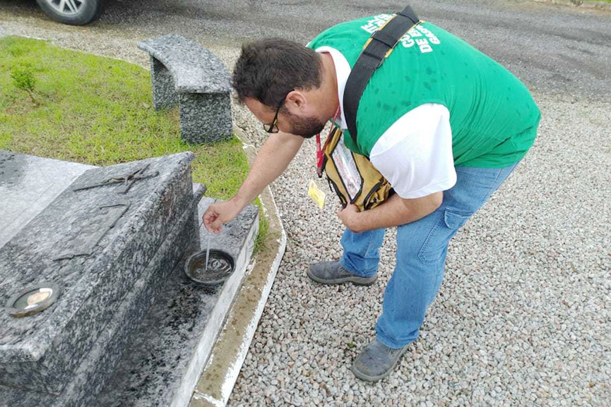 Trs focos do mosquito Aedes aegypti so encontrados nos bairros Barraco e Centro, em Gaspar