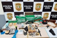 Grande ao da polcia prende nove pessoas por associao ao trfico e porte ilegal de arma em Gaspar