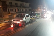 Acidente de trnsito deixa homem ferido na Avenida das Comunidades, em Gaspar
