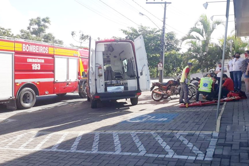 Queda de moto deixa homem ferido na Margem Esquerda, em Gaspar